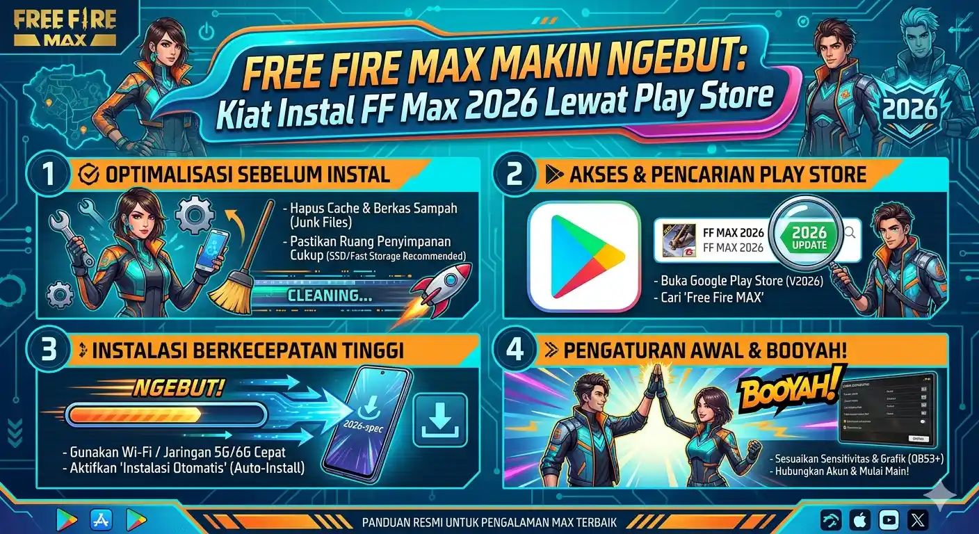 Free Fire MAX Makin Ngebut Kiat Instal FF Max 2026 Lewat Play Store